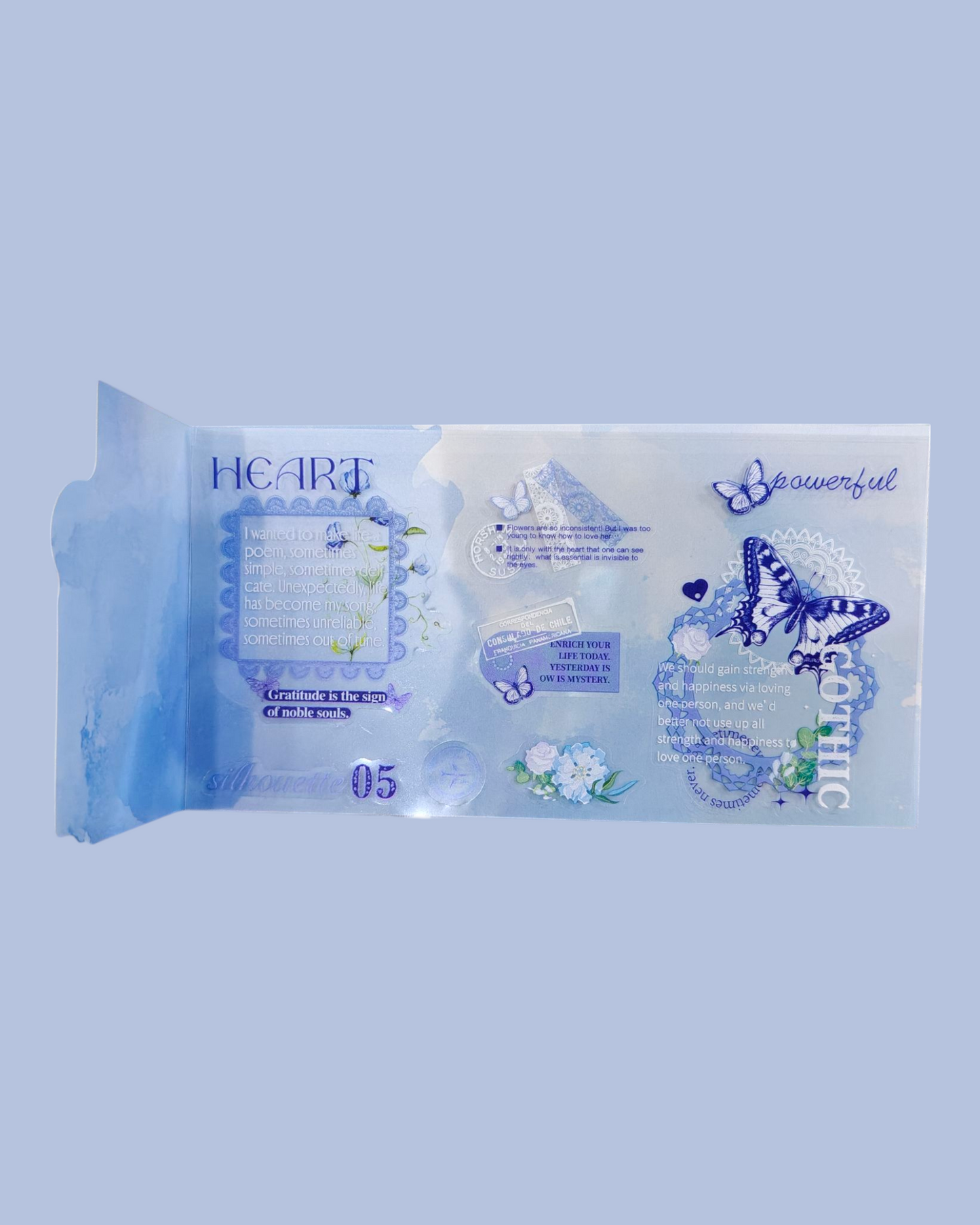 Blue lace sticker #SLFH