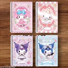 Kuromi purple A5 spiral notebook