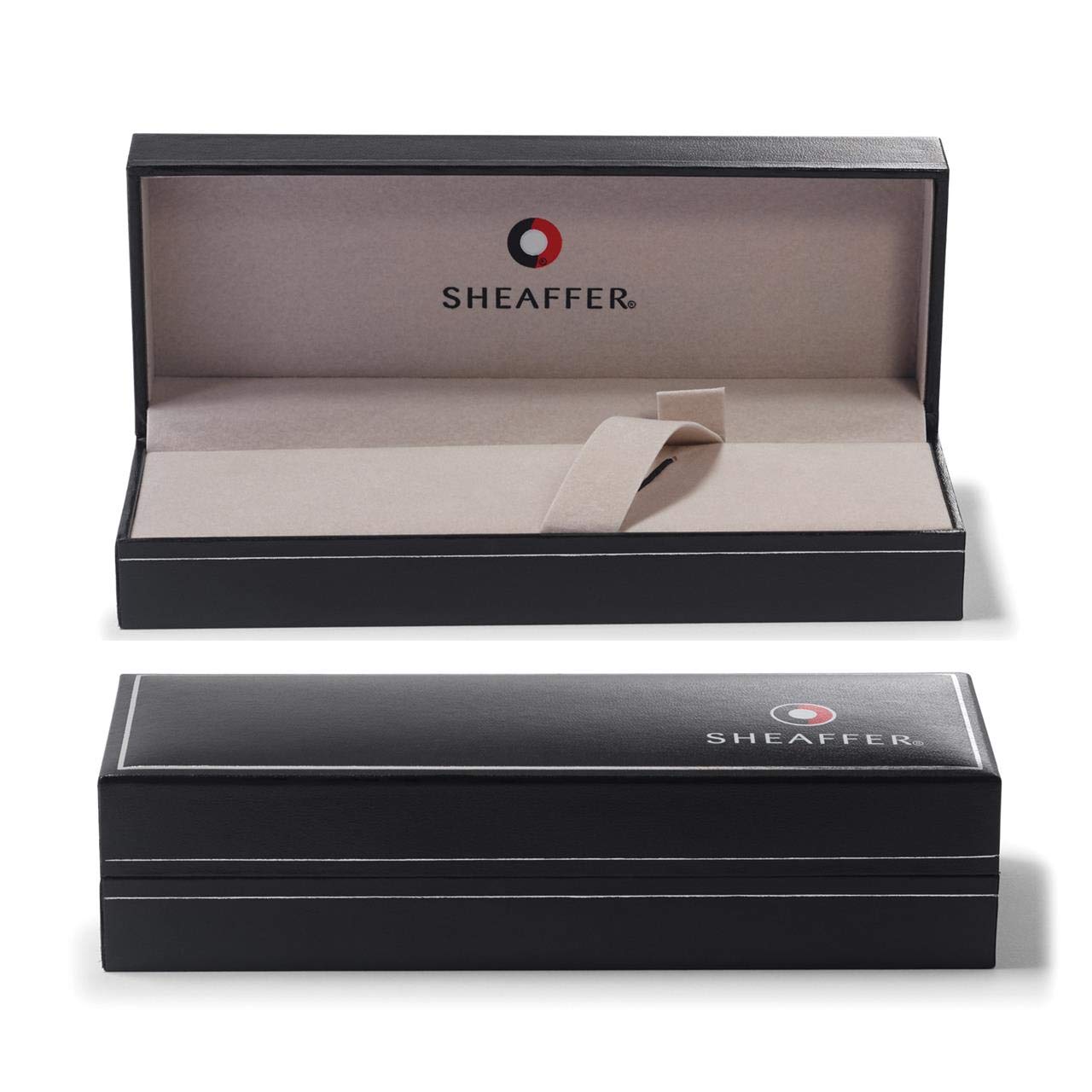 Sheaffer Sh100 Black Lacquer/Chrome Plate Fountain Pen 9308