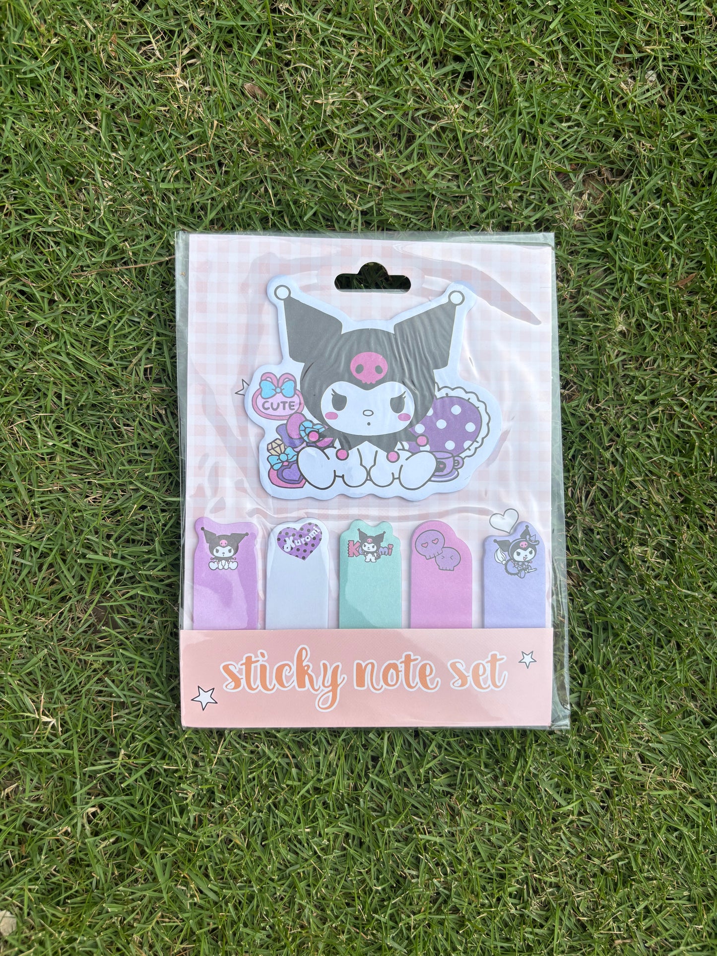 Kuromi sticky notes set