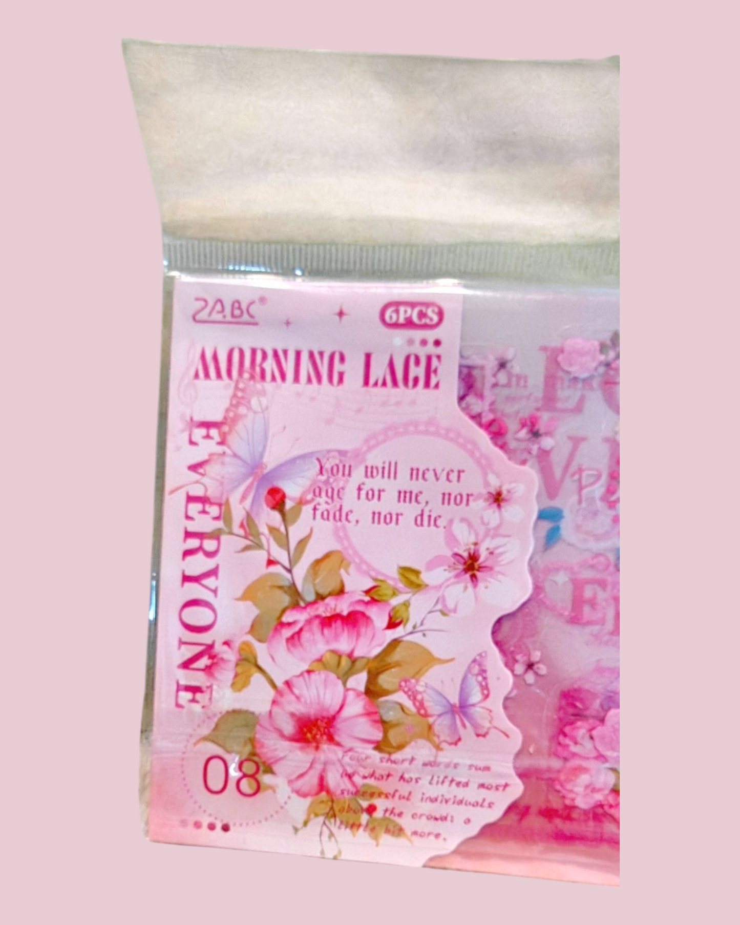 Pink lace Stickers #SLFH