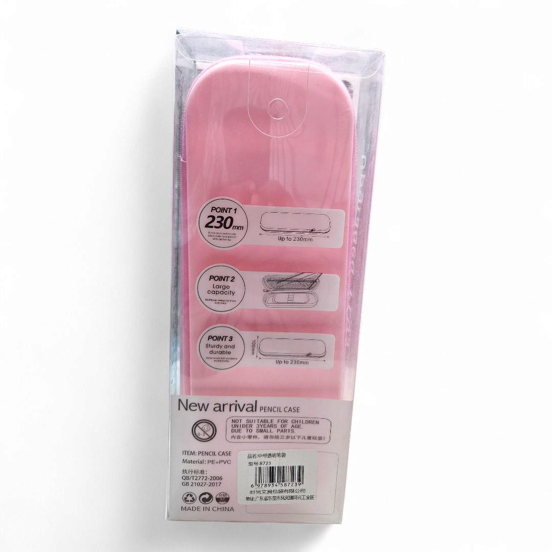 Zipper Pencil Pouch PVC Transaction Top