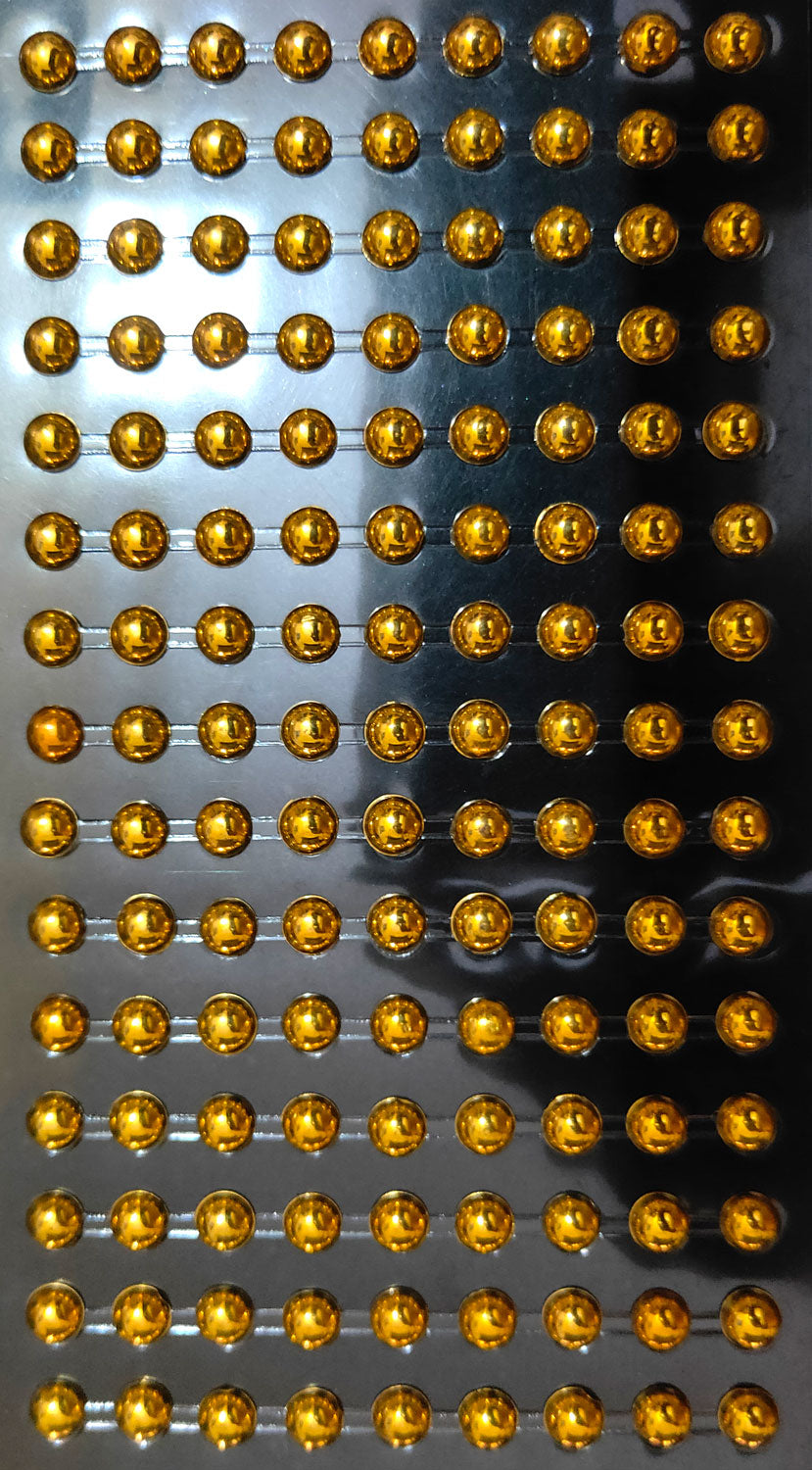 Golden beads stickers