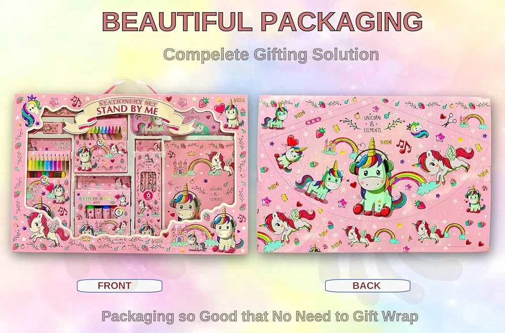 STATIONERY SET 9 PCS # 8001 UNICORN / FROZEN