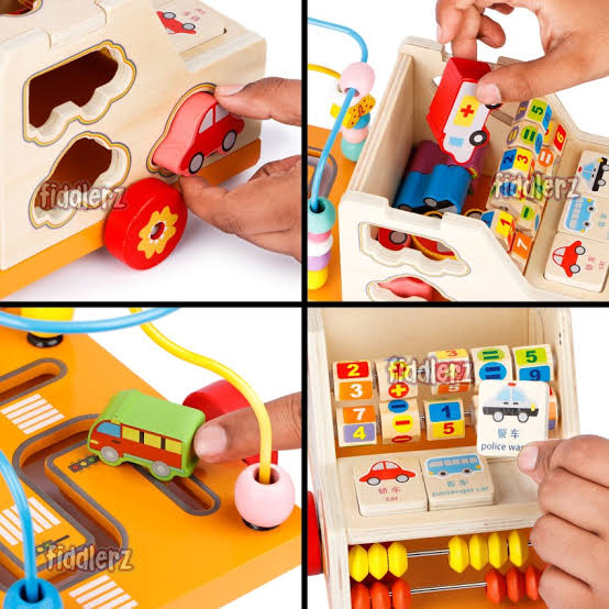 Wooden Multifunctional Studying Car