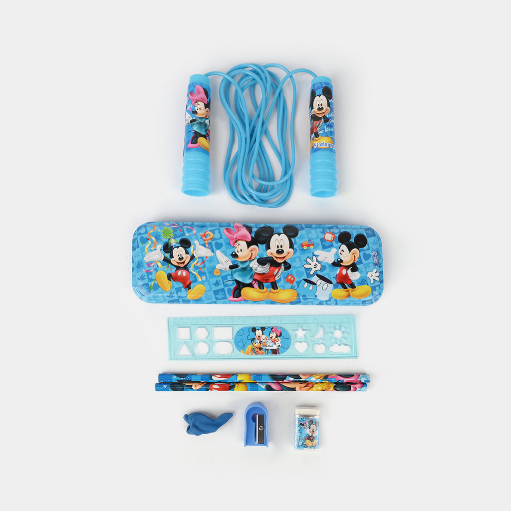 Kids stationery gift set with skipping rope