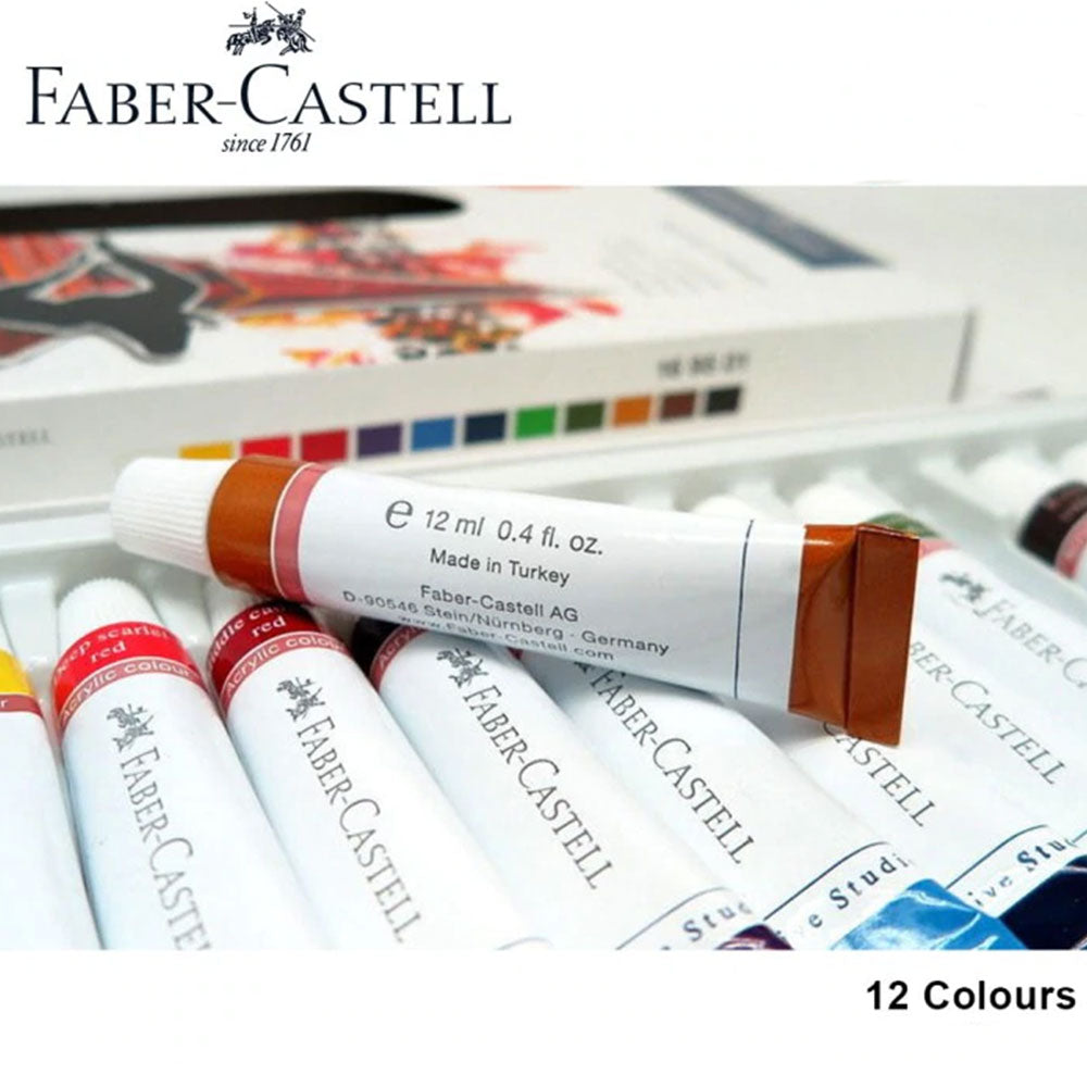 Faber Castell Acrylic Color Set Of 12 (169501)