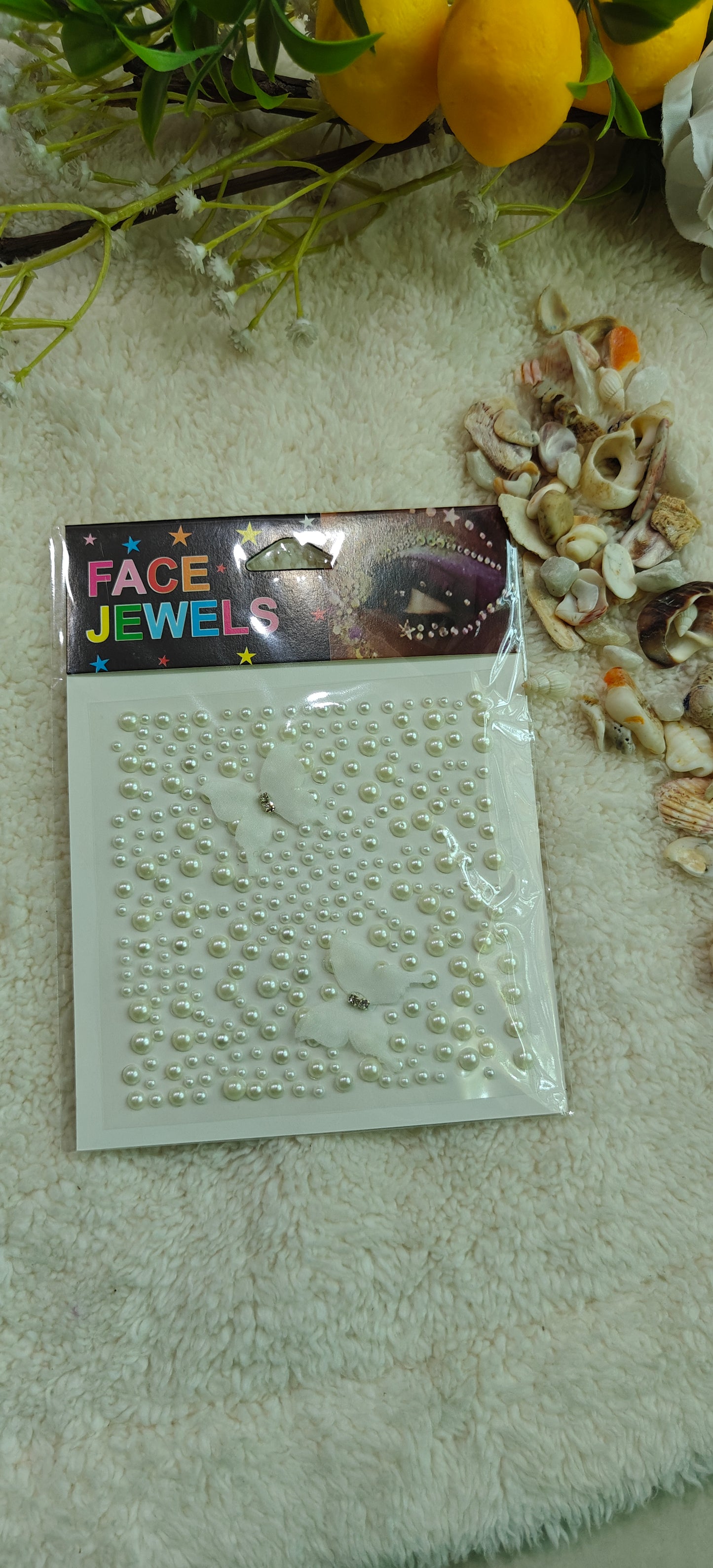 White face, hair & nail jewel stickers (CCD01)