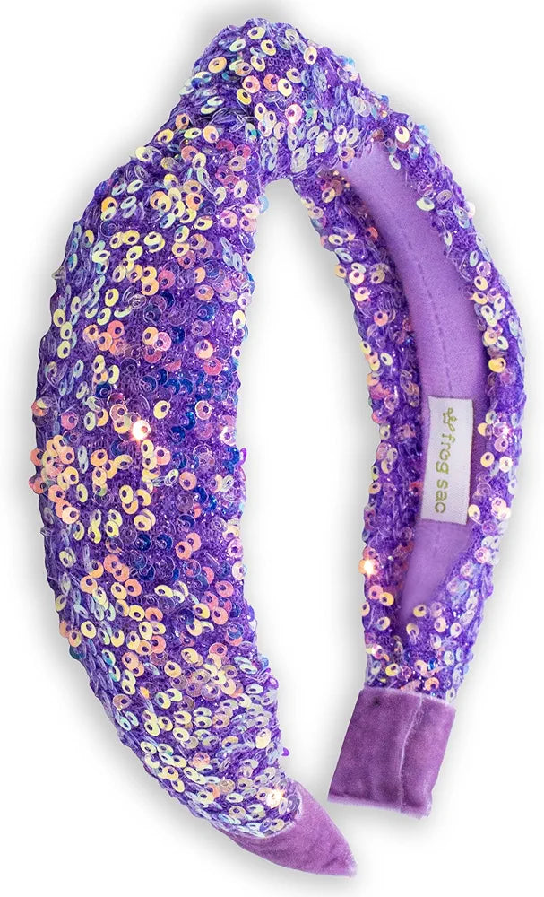 Purple sequins hairband