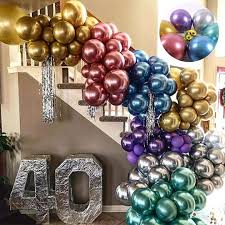 Chrome balloons 50 pcs in pack, helium quality and simple blowing