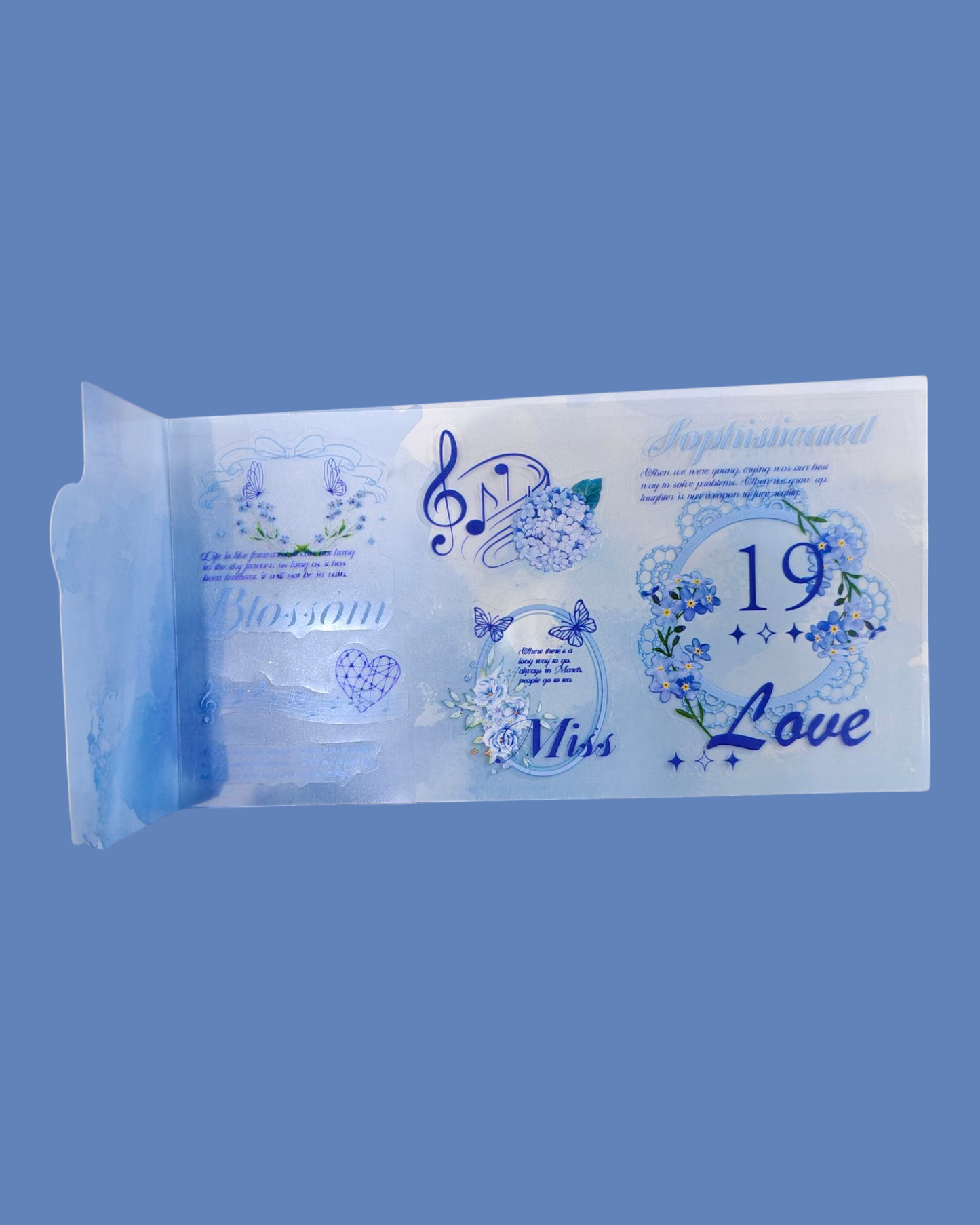 Blue lace sticker #SLFH