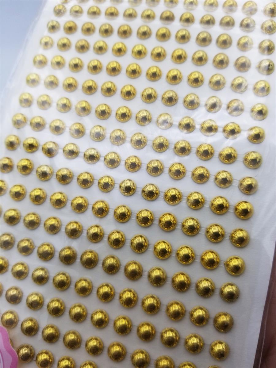 Golden beads stickers