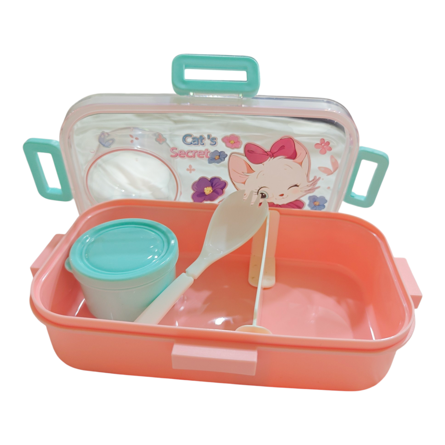 Mermaid bento lunchbox with spoon and container #2646