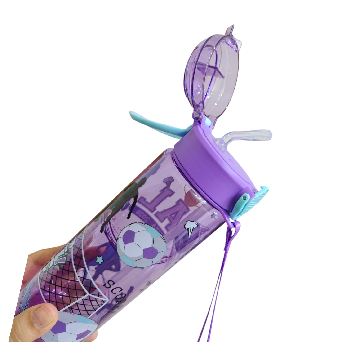 Sports plastic water bottle 600 ml (no. 285) non thermos