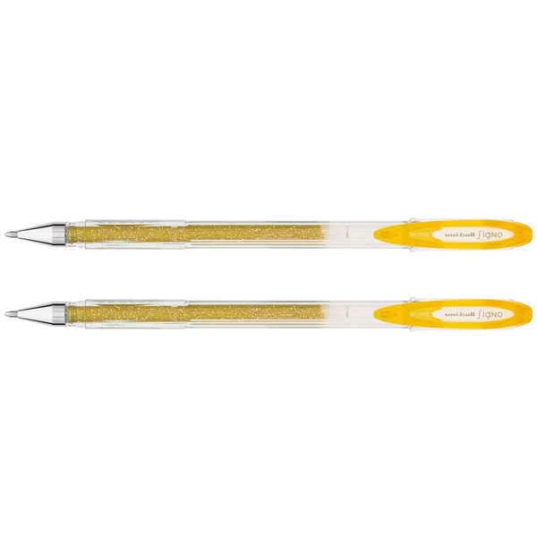 Uni Ball Signo UM-120 Pack Of 2 Pcs (Golden/Silver)