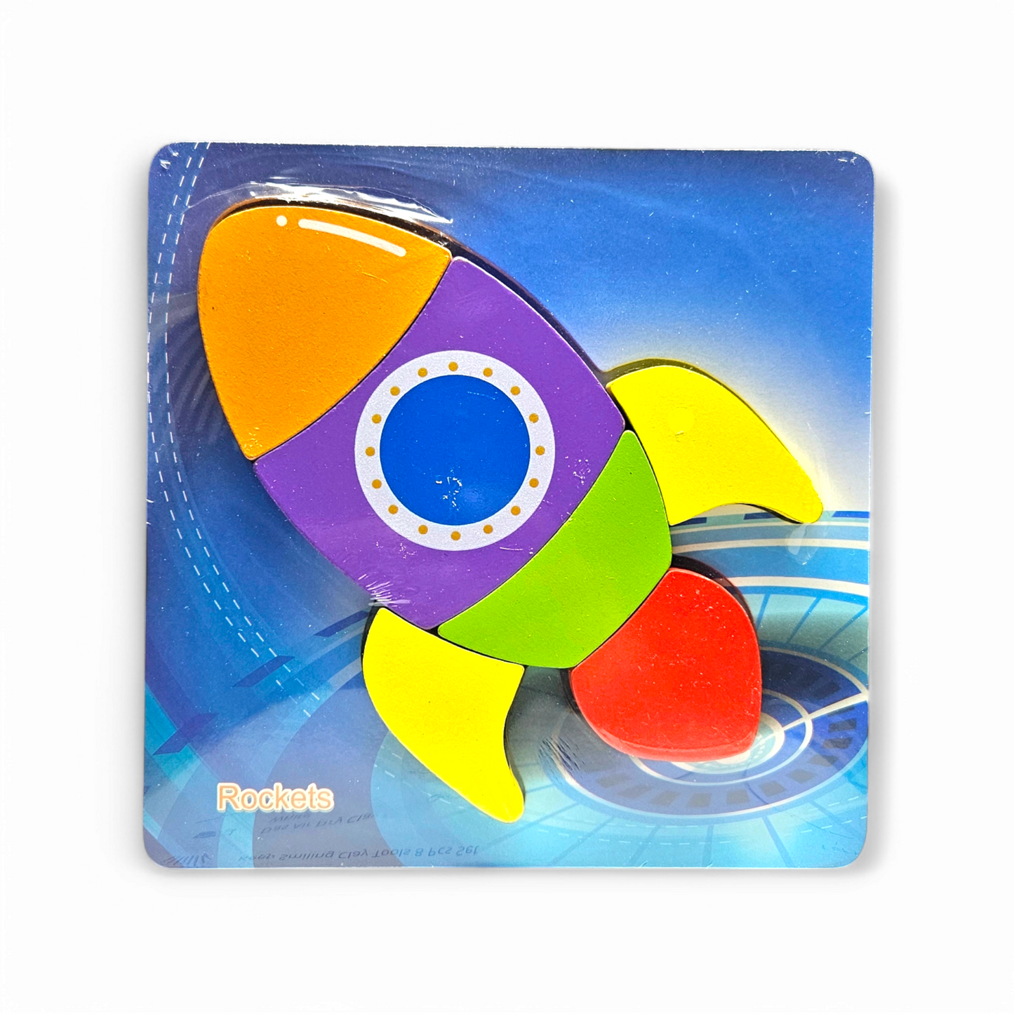 Rocket Wooden Puzzle 5.5 Inch #1902-271