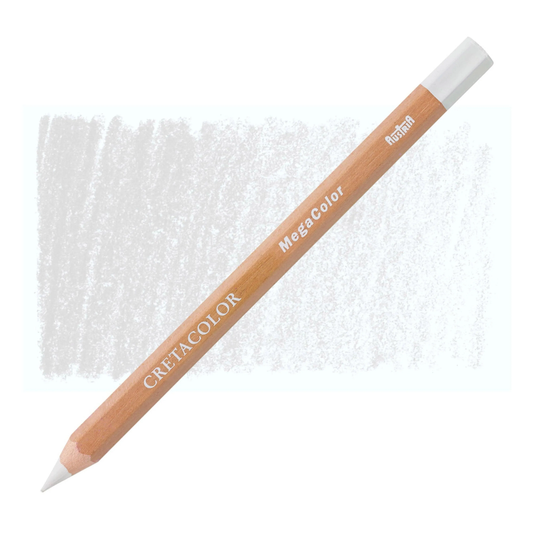 Cretacolor Mega Color White Artist Pencil Single Piece