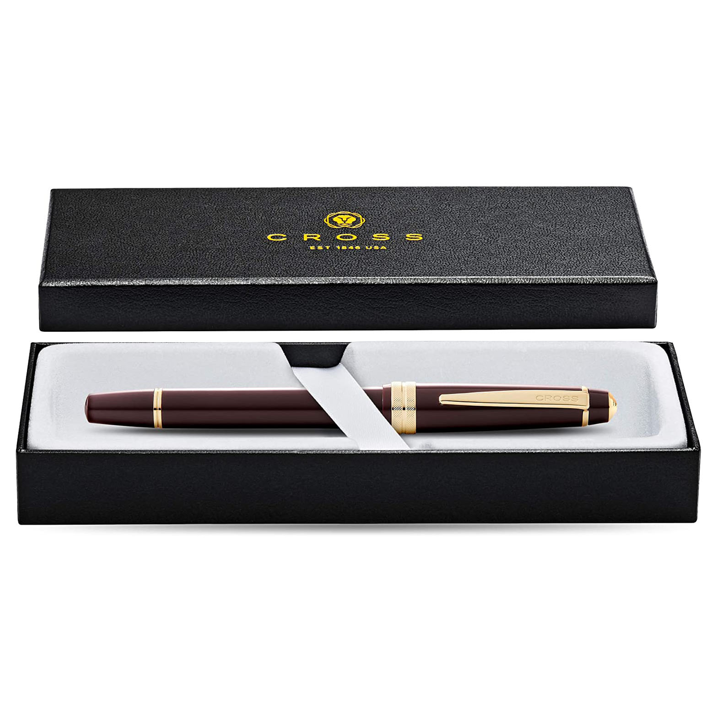 Cross Bailey Light Polished Burgundy Resin with Gold Trim Fountain Pen