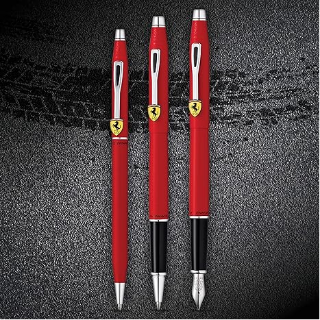 Cross Classic Century Collection for Scuderia Ferrari Matte Rosso Corsa Red Lacquer Fountain Pen
