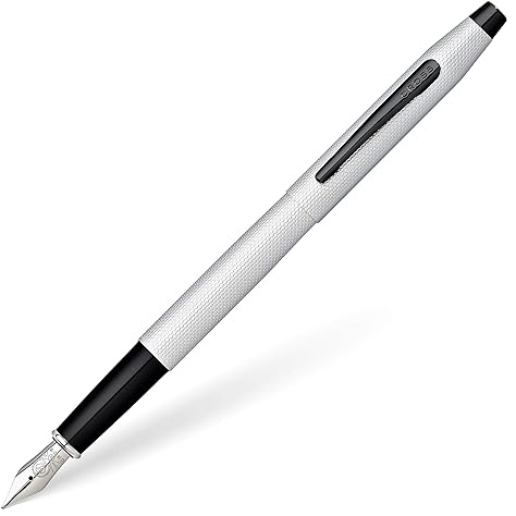 Cross Classic Century Refillable Fountain Pen Medium Nib Brushed Chrome