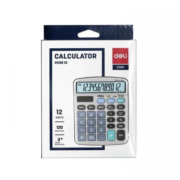Deli 12-Digit Desk Calculator M19810
