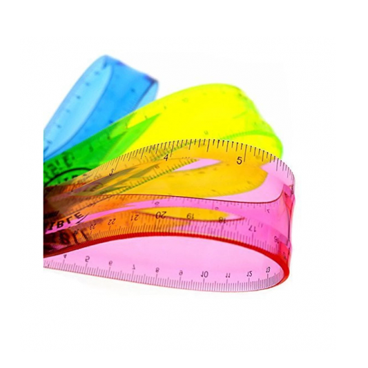 Deli Flexible Scale 6 Inches (3 Pcs)