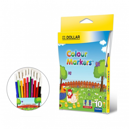 Dollar Color Markers Pack Of 10