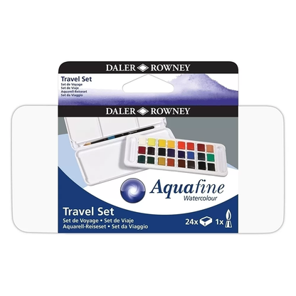 Daler Rowney Aquafine Transparent Watercolor Paint Set of 24