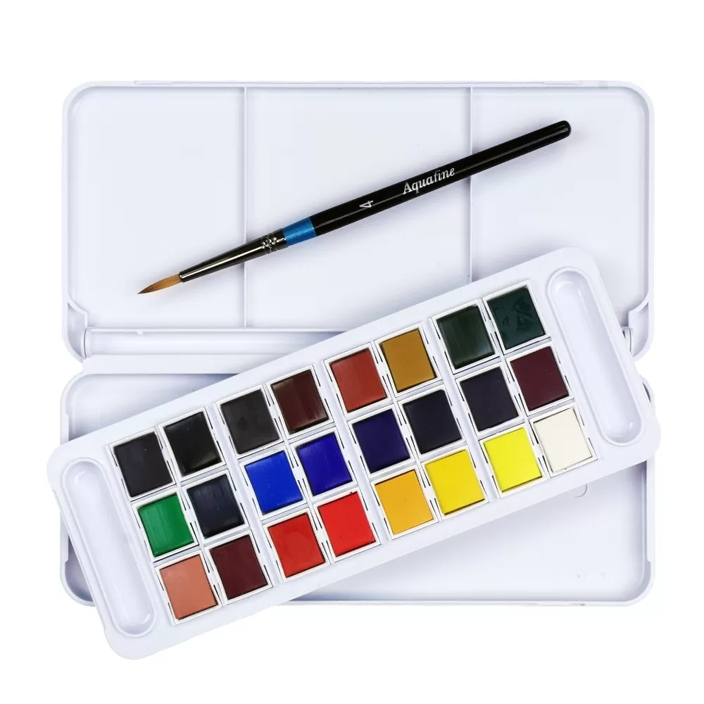 Daler Rowney Aquafine Transparent Watercolor Paint Set of 24