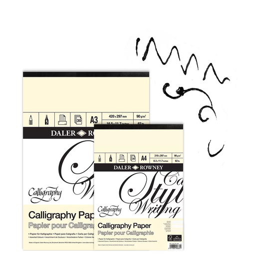 Daler Rowney Calligraphy Paper Pad – 30 Sheets 90gsm