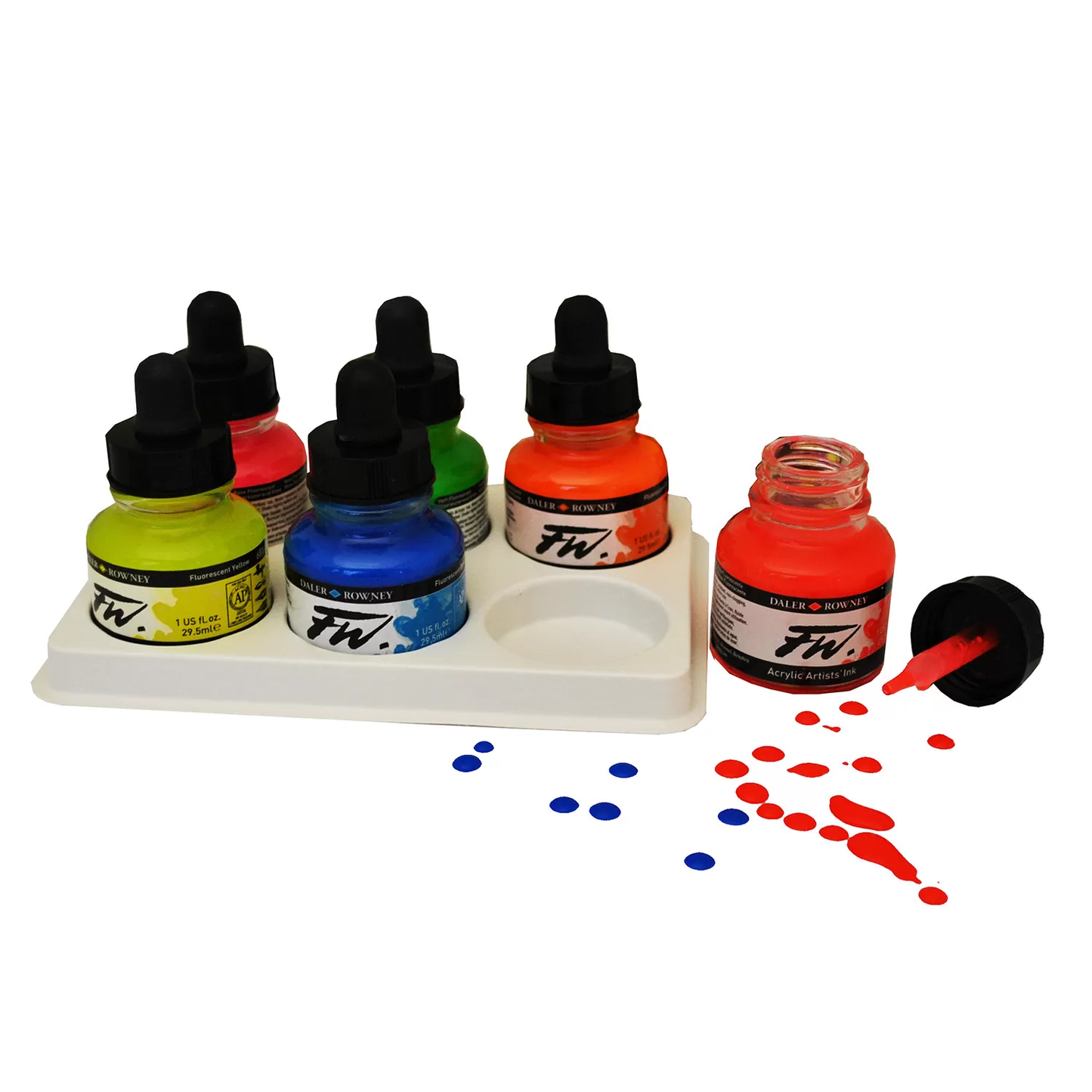 Daler Rowney FW Neon Acrylic Inks Set Of 6 Pcs