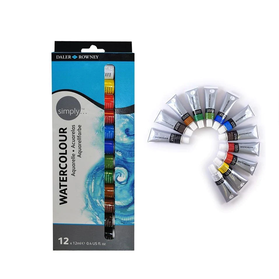 Daler Rowney Simply Transparent Watercolor Tubes Set