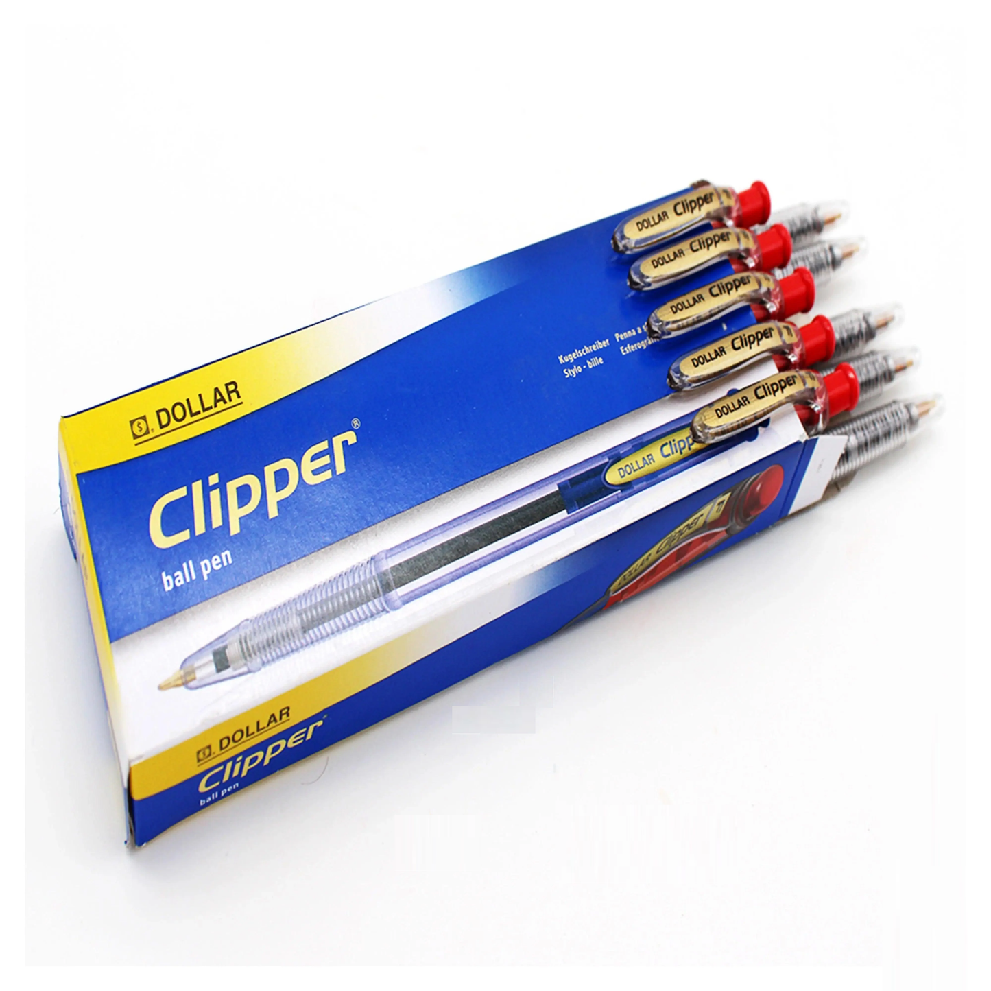 Dollar Clipper Ball Pen Pack Of 10.