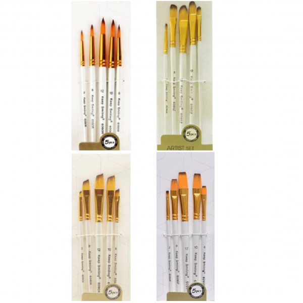 Keep Smiling Artist Brush Set 5 Pcs 6090