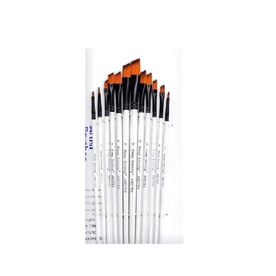 Keep Smiling Artist Set Brush White 12 Pcs 6075