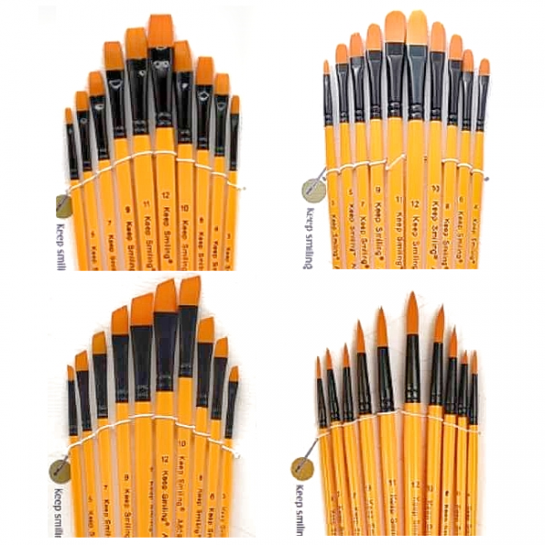 Keep Smiling Brush Set Orange 10 Pcs 6095.