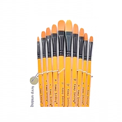 Keep Smiling Brush Set Orange 10 Pcs 6095.