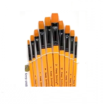 Keep Smiling Brush Set Orange 10 Pcs 6095.