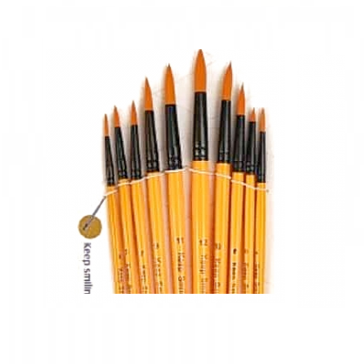 Keep Smiling Brush Set Orange 10 Pcs 6095.