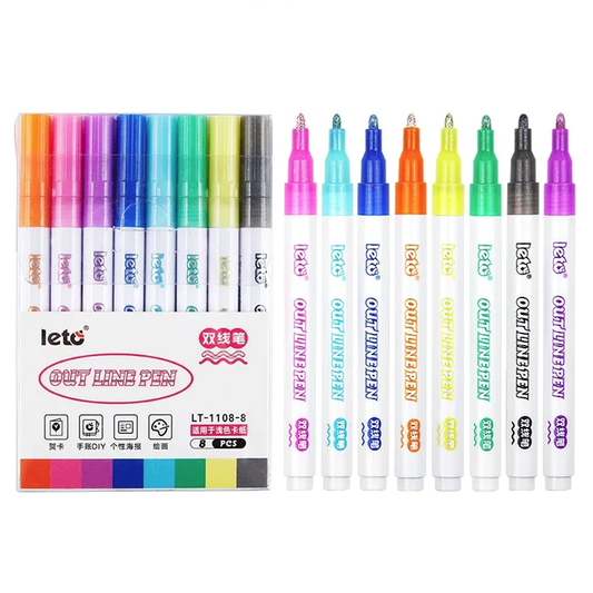 Leto Acrylic Marker Set Of 8 Pcs.