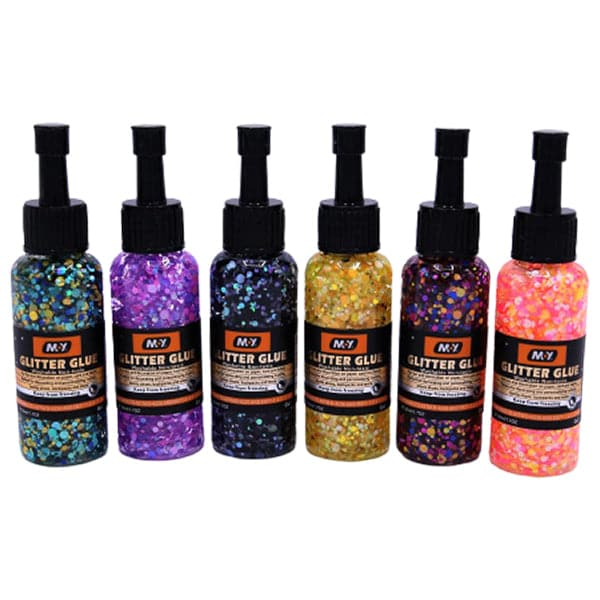 Moy Glitter Glue 50ml 6 Pcs