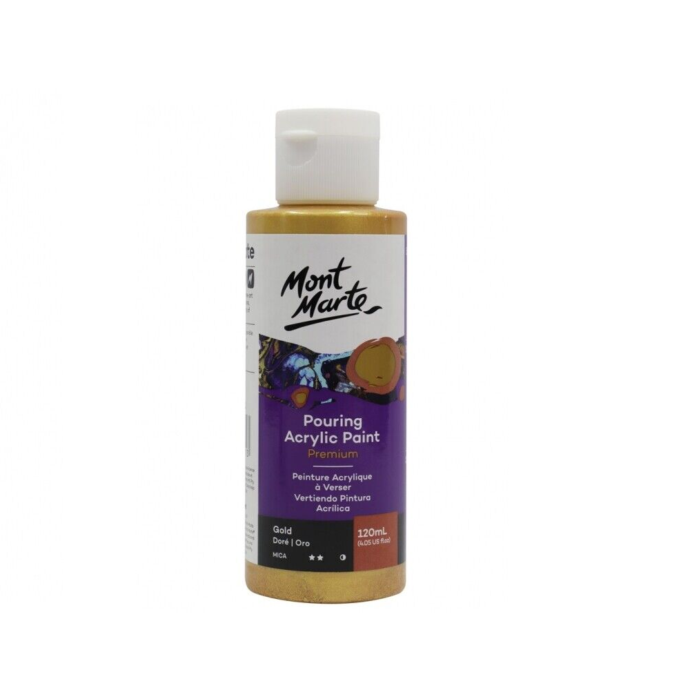 Mont Marte Metallic Pouring Acrylic 120ml.