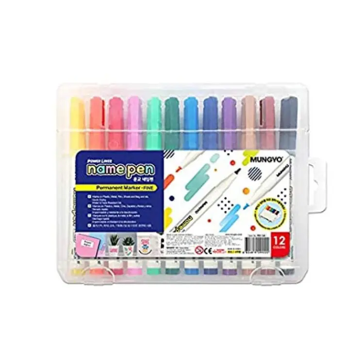 Mungyo Name Pen Set Of 12 Clr.