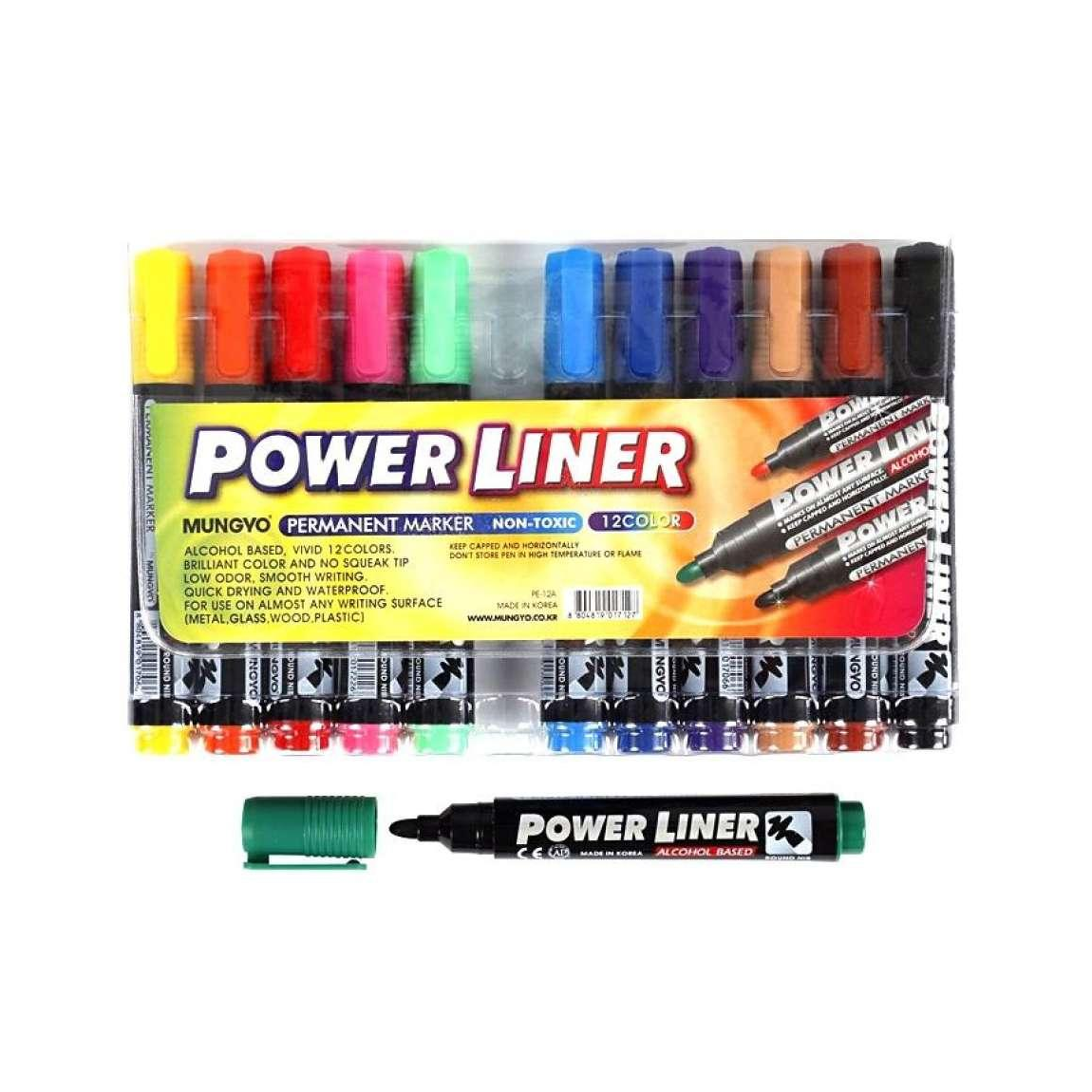 Mungyo Permanent Marker Set Of 12.