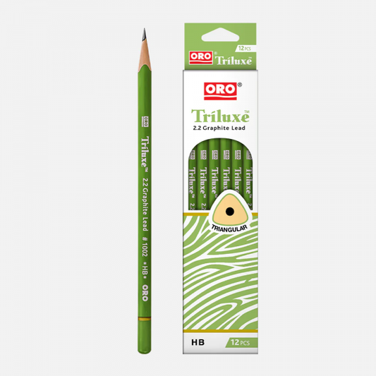 ORO Lead Pencil Triluxe NO. 1002 Pack Of 12 pcs (Set Of 2)