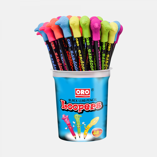 ORO Loopers Pencil 48 Pcs Jar.