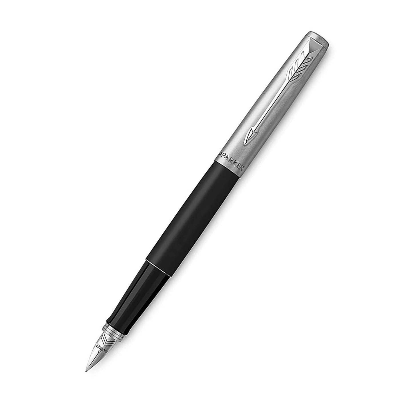 Parker Jotter Core Bond Street Black Chrome Trim Fountain Pen