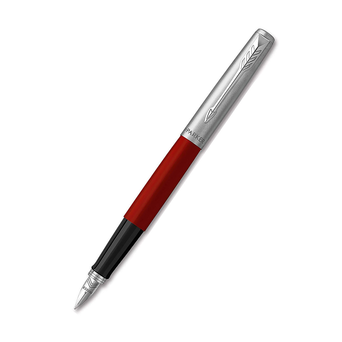 Parker Jotter Originals Plastic Body with Chrome Trim Fountain Pen classic red