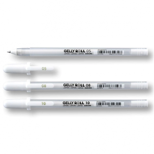 Sakura Gelly Roll Gel Pen White Set X 3 108078