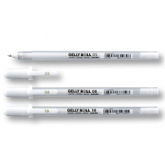 Sakura Gelly Roll Gel Pen White Set X 3 108078